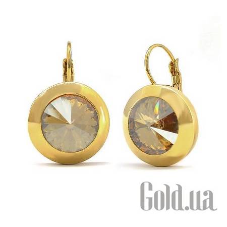 Серьги Серьги с кристаллами Swarovski в позолоте