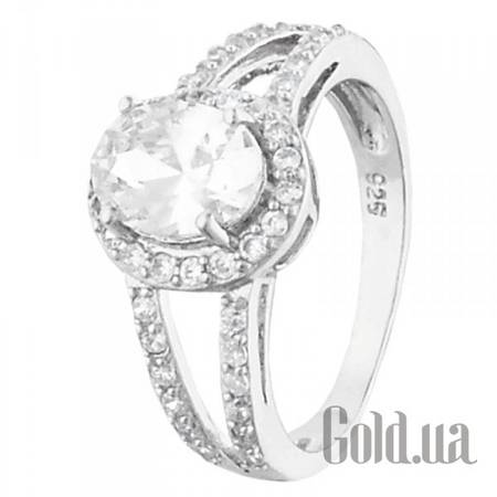 Кольцо Silvex925 Серебряное кольцо с  куб. циркониями, 16.5