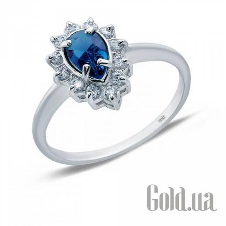 Женские кольца Женское серебряное кольцо с куб.циркониями, 15.5