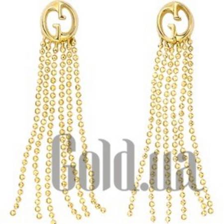 Серьги с подвесками Золотые серьги