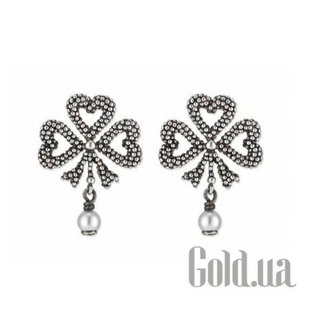 Серьги с подвесками Серебряные серьги с искусств. жемчугом