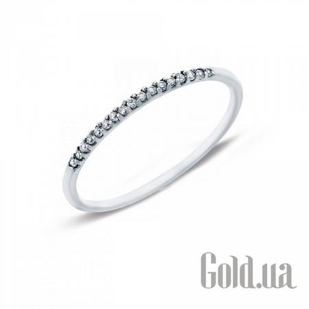 Обручальное кольцо Серебряное обручальное кольцо с куб. циркониями, 18.5