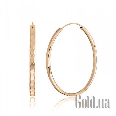 Серьги-кольца Серебряные серьги в позолоте