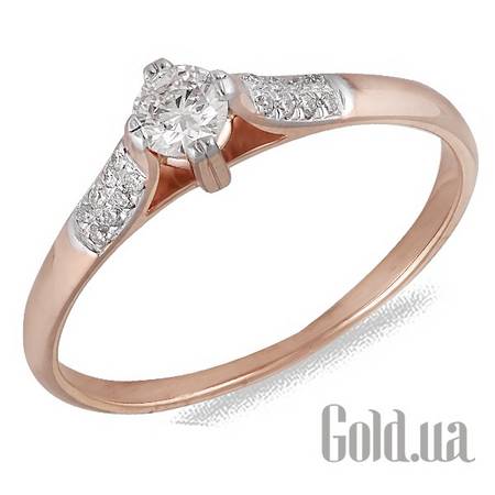 Кольцо Золотое кольцо с бриллиантами, 16.5