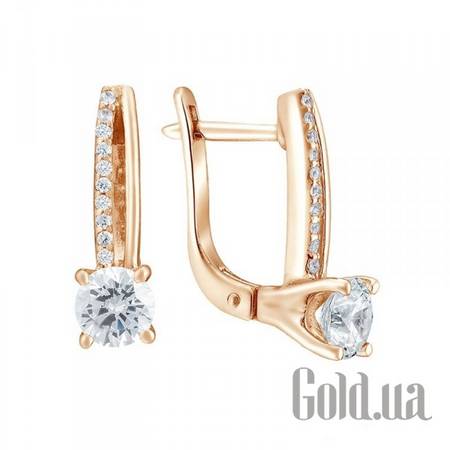 Серьги Золотые серьги с куб.циркониями