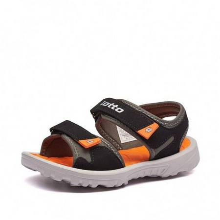 Сандалии детские Lotto LAS ROCHAS IV CL  LIGHT ASPHALT/ALL BLACK/ORANGE BEAT 213660/60Y