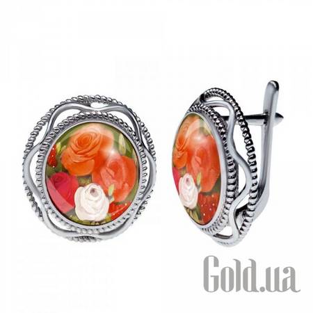 Серьги Серебряные серьги 