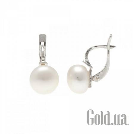 Серьги Серебряные серьги с жемчугом