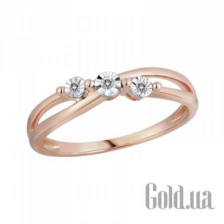 Кольцо Золотое кольцо с бриллиантами, 17.5