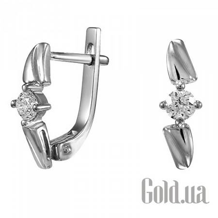 Серьги Золотые серьги с бриллиантами