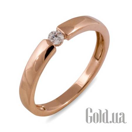 Обручальное кольцо Золотое обручальное кольцо с бриллиантом, 16