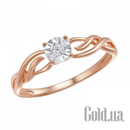 Кольцо Золотое кольцо с бриллиантом, 17