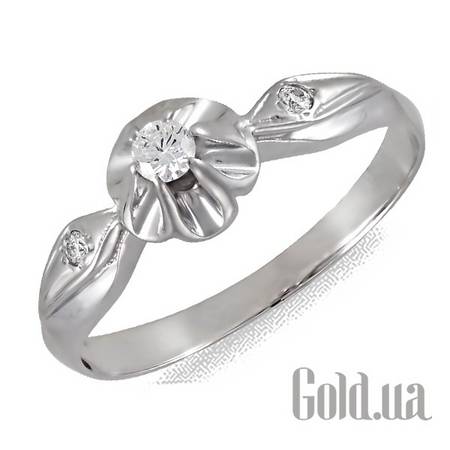 Кольцо Золотое кольцо с бриллиантами, 17.5