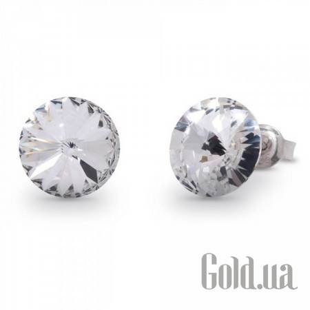 Пусеты (гвоздики) Серьги с кристаллами Swarovski