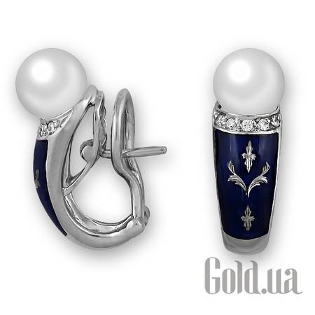 Серьги Золотые серьги с бриллиантами