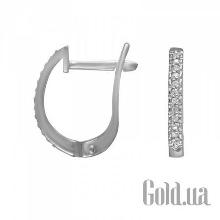 Серьги Золотые серьги с куб. циркониями