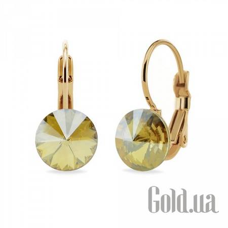 Серьги Серьги с кристаллами Swarovski в позолоте