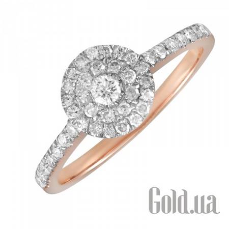 Кольцо Золотое кольцо с бриллиантами, 18.5