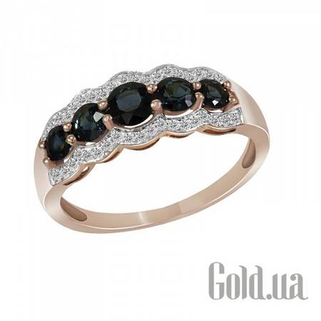 Кольцо Женское кольцо с бриллиантами и сапфирами, 17