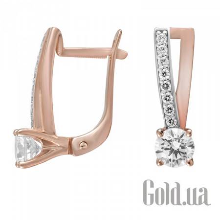Серьги Золотые серьги с куб.циркониями