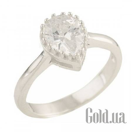 Кольцо Серебряное кольцо с куб. цирконием, 17.5