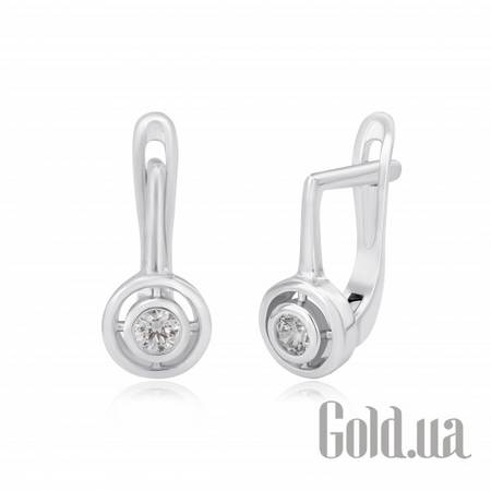 Серьги Серебряные серьги с цирконием Swarovski Zirconia