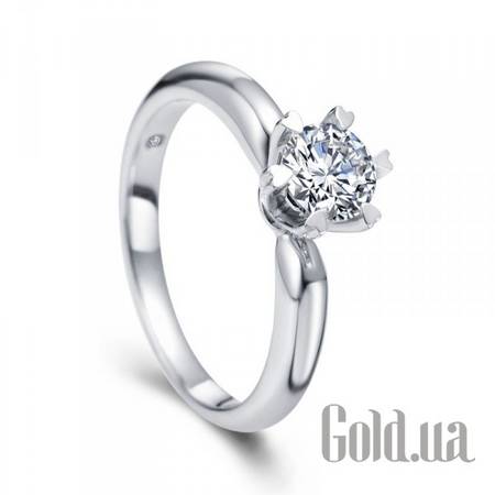 Кольцо Золотое кольцо с бриллиантом, 17.5