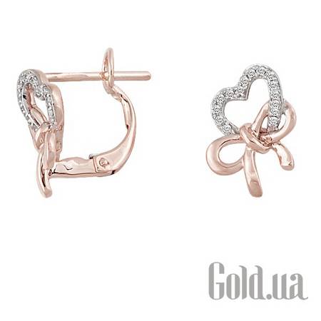 Серьги Золотые серьги с бриллиантами