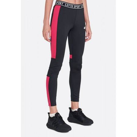 Леггинсы женские Lotto VABENE W III LEGGING PL  ALL BLACK/GLAMOUR PINK 214273/310