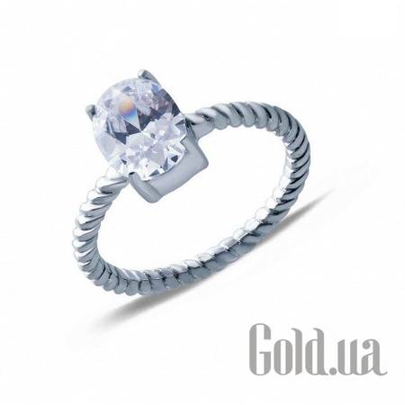 Кольцо Серебряное кольцо с куб. цирконием, 17