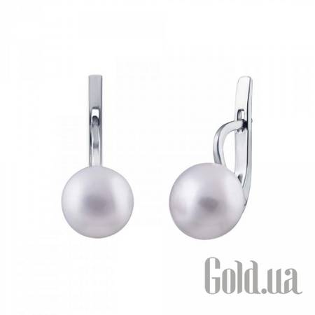 Серьги Серебряные серьги с жемчугом
