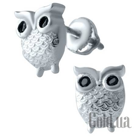 Серьги-гвоздики Серебряные серьги с куб. циркониями