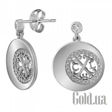 Пусеты (гвоздики) Женские серьги с кубическими цирконами