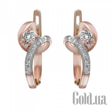 Серьги Золотые серьги с бриллиантами