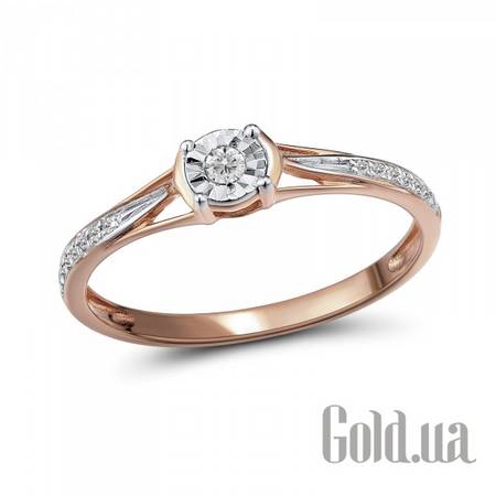 Кольцо Золотое кольцо с бриллиантами , 16.5