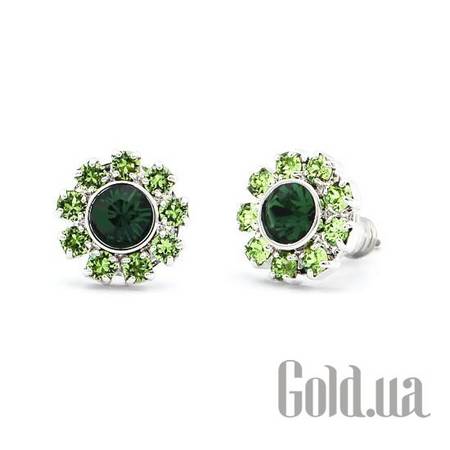 Пусеты (гвоздики) Серьги с кристаллами Swarovski