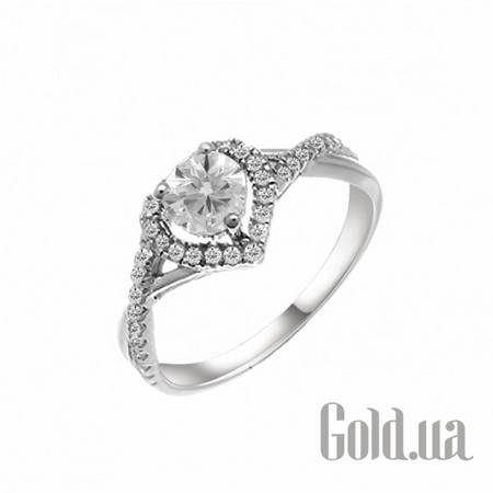 Кольцо Серебряное кольцо с куб. циркониями, 17.5