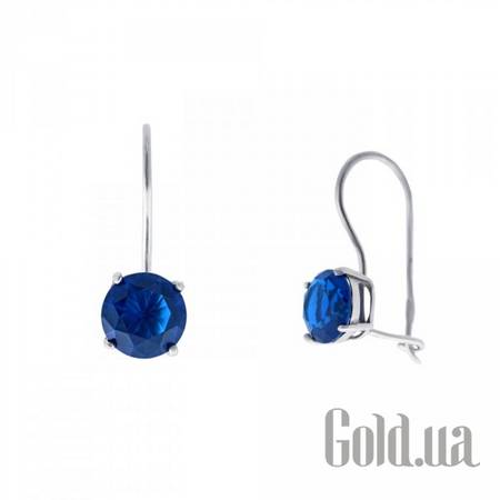 Серьги Серебряные серьги с куб. циркониями