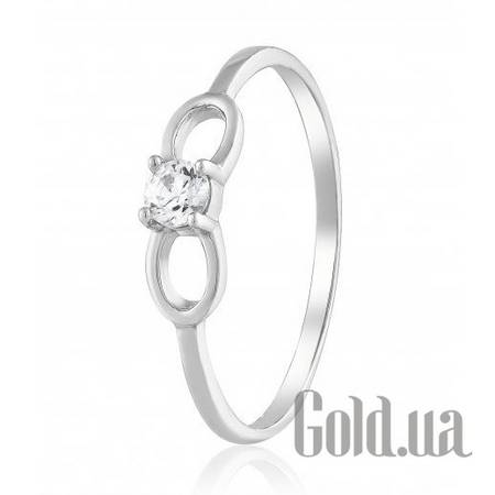 Кольцо Золотое кольцо с цирконием Swarovski Zirconia, 17.5
