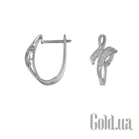 Серьги Золотые серьги с бриллиантами