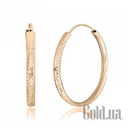 Серьги-кольца Серебряные серьги в позолоте