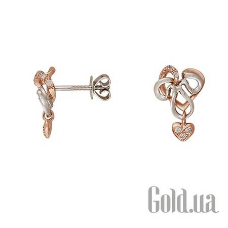 Серьги-гвоздики Золотые серьги с бриллиантами