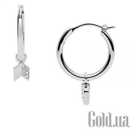 Серьги с подвесками Стальные серьги со стразами