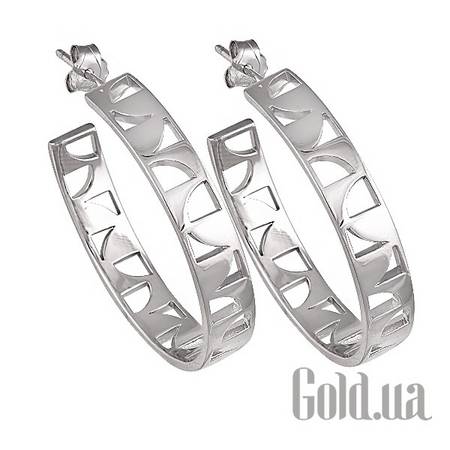Серьги-кольца Серебряные серьги