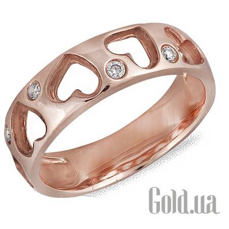 Кольцо Золотое кольцо с бриллиантами, 16.5