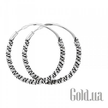 Серьги-кольца Серебряные серьги