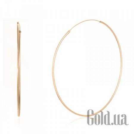 Серьги-кольца Серебряные серьги в позолоте