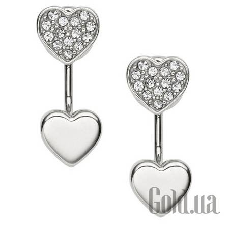 Пусеты (гвоздики) Стальные серьги со стразами