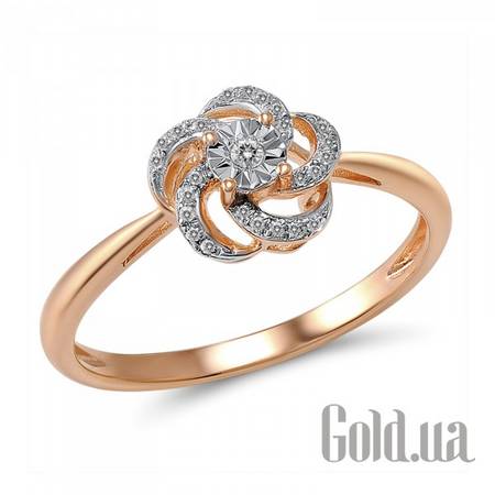 Кольцо Золотое кольцо с бриллиантами, 18