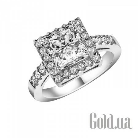 Кольцо Серебряное кольцо с куб. циркониями, 19.5